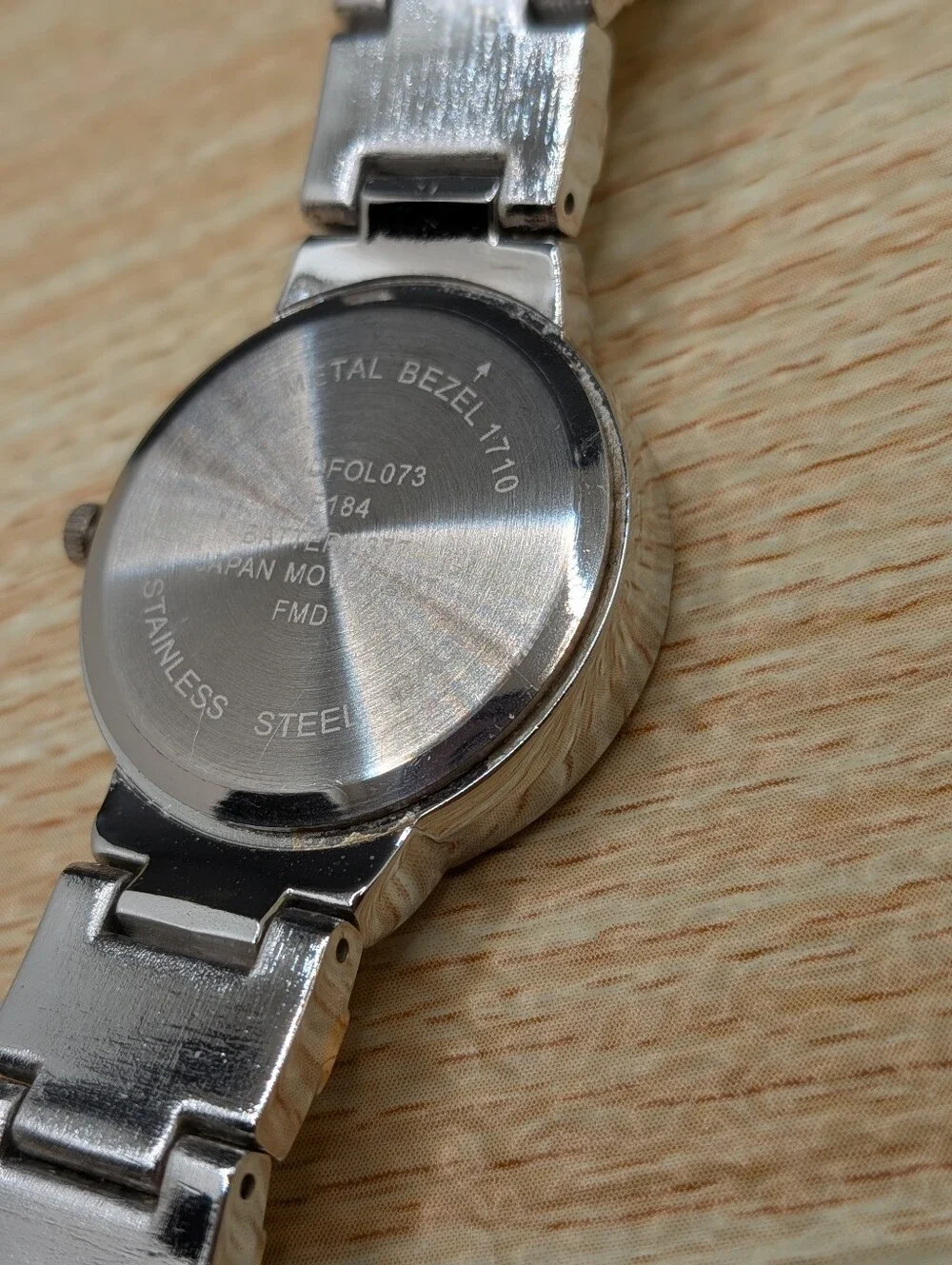 Folio Two-Tone Glitz Crystal Accent Silver and Rose Gold Watch